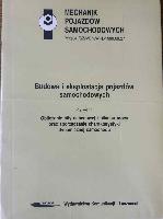 ROMANOWICZ, Jerzy Budowa i eksploatacja pojazdów samochodowych